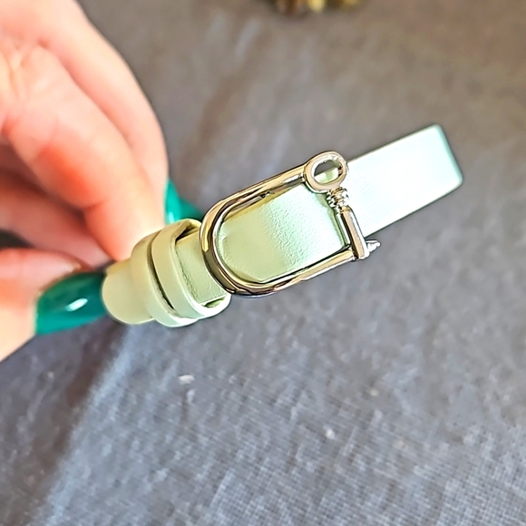 Bracelet lot Fossil charm slide, bangle, 2 beaded blues greens silver keys cute - Picture 4 of 10